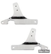 - PLAQUES DE SISSY BAR FIXES - MCS - PLAQUES LATÉRALES DE SISSY BAR - SOFTAIL FXST 84/99 / FXWG 86/86 - OEM 52786-84B - CHROME