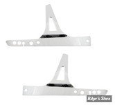 -  PLAQUES DE SISSY BAR FIXES - OEM 53020-06A - DYNA FXDWG 06/08 / FXDF 08UP - MCS - CHROME