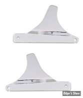 - PLAQUES DE SISSY BAR FIXES - MCS - PLAQUES LATÉRALES DE SISSY BAR - SOFTAIL FLST 86/99 - OEM 52791-86A - CHROME