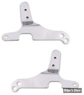- PLAQUES DE SISSY BAR FIXES - MCS - PLAQUES LATÉRALES DE SISSY BAR - TOURING 97/08 - CHROME
