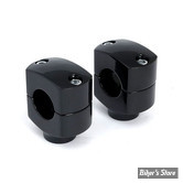 RISERS MCS SQUARE / DOMED - HAUTEUR :  32MM - Risers CUSTOM - SQUARE STYLE - MCS - 1" - NOIR
