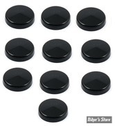 CACHE TETE DE VIS - EMPREINTE TORX - POUR CLE : T30 - NOIR - LES 10 PIECES