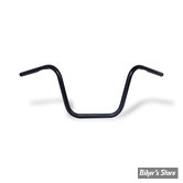 GUIDON - 56075-07 - REPLICA - FXDB/FXDWG APEHANGER STYLE HANDLEBAR - MCS - AVEC EMPREINTES - NOIR SATIN
