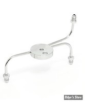REPARTITEUR DE FREIN AVANT - DOUBLE DISQUES - NARROW GLIDE - AN3 X 3 - CHROME - 307