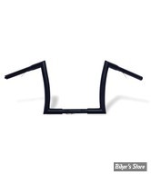 - GUIDON APEHANGER - GUIDON MCS - BAD APE HANGER 1 1/4 - HAUTEUR : 12"- AVEC PERCAGES - NOIR