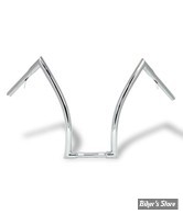 - GUIDON APEHANGER - GUIDON MCS - BAD APE HANGER 1 1/4 - HAUTEUR : 18"- AVEC PERCAGES - CHROME