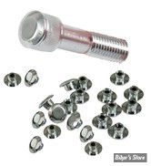 Bouchon de vis allen 1/4" / CLEF ALLEN DE 3/16" - MUSHROOM - CHROME - LES 25 PIECES