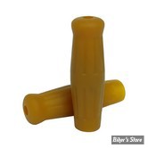 POIGNEES CAOUTCHOUC - ∅ 1" / 25,40MM - MCS - VINTAGE - CAOUTCHOUC - MARRON CANDY