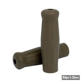 POIGNEES CAOUTCHOUC - ∅ 1" / 25,40MM - MCS - VINTAGE - CAOUTCHOUC - MARRON CAFE