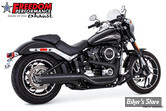 SILENCIEUX - FREEDOM PERFORMANCE - SOFTAIL MILWAUKEE EIGHT 18UP FLSB - RACING - NOIR / EMBOUTS : NOIR SULPTE - HD00907