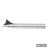 SILENCIEUX - FISHTAIL - DIAMETRE EXTERNE : 47.60mm / LONGUEUR : 18" - PAUGHCO - 1"3/4 - CHROME - 607