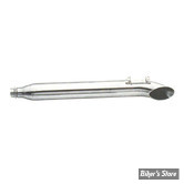 SILENCIEUX - TOURING 95/16 - TURN OUT - LONGUEUR : 31" - PAUGHCO - CHROME - COTE GAUCHE - 622-2L