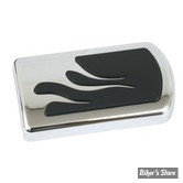 ECLATE J - PIECE N° 20 - COUVRE PEDALE DE FREIN - 42416-83 - SOFTAIL FL 87UP & TOURING 84UP - FLAME - CHROME / NOIR