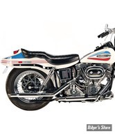 - ECHAPPEMENT SHOVELHEAD FX 70/84 - OVER-THE-TRANSMISSION - GOOSE CUT 38" - PAUGHCO - CHROME - 730GM