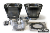 ECLATE G - PIECE N° 20A - S&S - KIT CYLINDRES/PISTONS S&S - EVOLUTION 1340 - 80" - ALÉSAGE 3 1/2" - CYLINDRES NOIR WRINKLE