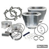 - KIT CYLINDRES BIG BORE - 100CI / 4" - TWIN CAM 99/06 - S&S - Sidewinder Big Bore Kit  - SILVER - 910-0642