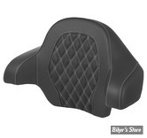 DOSSIER DE TOUR PACK - KING - TOURING 14UP - SADDLEMEN - ROADSOFA LS TOUR PACK BACKREST PAD - NOIR  / COUTURES : BLANCHES - 814-07-15006