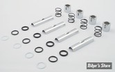 ECLATE H - PIECE N° 04 - Kit Clips de retenue / Couvres ressort chromé / ressorts / joints - BigTwin 40/99 - CHROME