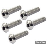 VIS TETE BOMBEE 5/16"-18 X 31.75MM / 1 1/4" - INOX POLI - LES  5 PIECES