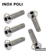 VIS TETE BOMBEE 1/4"-20 X 19.00MM / 3/4"- GARDNER WESCOTT - ALLEN - INOX POLI - LE PAQUET DE 5 PIECES