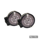 ECLATE K - PIECE N° 30 - AV / 2 FONCTIONS - CLIGNOTANTS AVANT LED - FL99/13 - FL01/13 / SOFTAIL FL 99/13 - RINGERS LED TURN SIGNALS - DOUBLE FILAMENT - CORPS : NOIR / CABOCHON : FUME