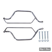SACOCHES LATERALES - LONGRIDE MOTORCYCLESBAGS : KIT DE MONTAGE - SOFTAIL 06/17 - CHROME