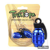 BOUCHONS DE VALVE TRIK TOPZ - GRENADE - BLEU