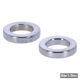 ENTRETOISE D'AXE DE ROUE - DIAMETRE INTERNE : 19.10mm / 3/4" - EPAISSEUR  : 6.35 MM / 1/4" - PAUGHCO - CHROME - LA PAIRE - 2575