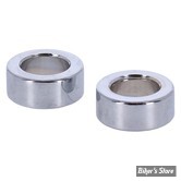 ENTRETOISE D'AXE DE ROUE - DIAMETRE INTERNE : 19.10mm / 3/4" - EPAISSEUR  :12.70 MM / 1/2" - PAUGHCO - CHROME - LA PAIRE - 50075