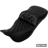 - SELLE CHAUFFANTE SADDLEMEN - ROADSOFA CF LS - STITCH SEAT - EXTENDED REACH - TOURING 08UP - NOIR CARBON FIBER / COUTURES : NOIR - 808-07B-207A0