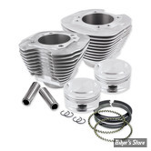- KIT CYLINDRES BIG BORE -  95CI / 3.7/8" - TWIN CAM 99/06 - S&S - Big Bore Cylinder Kit - SILVER - 910-0200
