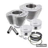 - KIT CYLINDRES BIG BORE -  95CI / 3.7/8" - TWIN CAM 99/06 - S&S - Big Bore Cylinder Kit - SILVER - 910-0200