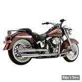 SILENCIEUX COBRA - SOFTAIL FLSTN 07/16 / FLSTSB 08/11 / FLS/S 12/16 - 3 INCH SLIP ON - CHROME - 6002