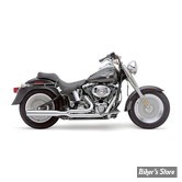 ECHAPPEMENT COBRA - Power Pro 2-1 exhaust - HP SERIES -  2 EN 1 - SOFTAIL 12/17 - CHROME - 6422