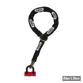 CADENA CHAINE ANTIVOL - LONGUEUR : 120 CM - ABUS - 67/105HB50 PADLOCK & 10KS120 BLACK LOOP CHAIN - ROUGE