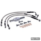 - DURITE DE FREIN AVANT - DYNA FXDX 99/05- LONGUEUR : +000 - 2 DISQUES - OEM 45194-99 / A - GOODRIDGE - INOX - HD0060-3FC-CL