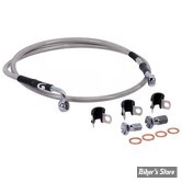- DURITE DE FREIN AVANT - SOFTAIL FXSTB 99/09 - LONGUEUR : +000 " (CM / ") - OEM 45250-98 / B - GOODRIDGE - INOX - HD0061-1FC-CL