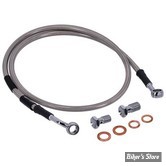 - DURITE DE FREIN AVANT - SPORTSTER 87/03 - LONGUEUR : +000 - 1 DISQUE - OEM 45121-96A / 45121-96 /  GOODRIDGE - INOX - HD0883-1FC-CL