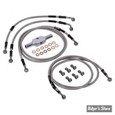- DURITE DE FREIN AVANT - FLHT/C/CU / FLHX 08/13 ABS - LONGUEUR : +000 " (CM /" ) - OEM 40612-08 - GOODRIDGE - INOX - HD0099-4FC-CL
