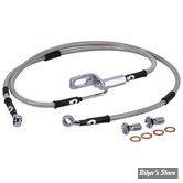- DURITE DE FREIN ARRIÈRE - SOFTAIL FXST 2007 / FLSTF 2007 - LONGUEUR : +000 - OEM 45133-07 - GOODRIDGE - INOX - HD0085-2RC-CL