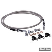 DURITE DE FREIN AVANT - SOFTAIL ROCKER FXCW/C 08/11 - LONGUEUR : +000 " (CM / ") - OEM 41800021 - GOODRIDGE - INOX - HD0096-1FC-CL