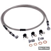 - DURITE DE FREIN AVANT - DYNA FXDB 06/13- LONGUEUR : +000 " (124CM / 49") - OEM 45112-08 - GOODRIDGE  - INOX - HD0073-1FC-CL