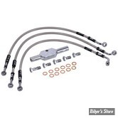 - DURITE DE FREIN AVANT - DYNA FXDF 08/13 - LONGUEUR : +000 - 2 DISQUES - OEM 42163-08A / 42163-08 - GOODRIDGE - INOX - HD0097-3FC-CL