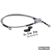 -  DURITE DE FREIN ARRIÈRE - SOFTAIL FXST 2006 - LONGUEUR : +000 - OEM 46649-06A / 46649-06 - GOODRIDGE - INOX - HD0086-2RC-CL