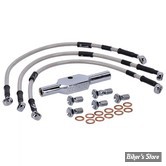  DURITE DE FREIN AVANT - SPORTSTER 1200S 96/03 - LONGUEUR : +000" - 2 DISQUES - OEM 45148-96 - GOODRIDGE - INOX - HD7883-3FC-CL