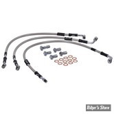 - DURITE DE FREIN AVANT - V-ROD VRSCA 06/07 / VRSCAW 08/09 - LONGUEUR : +000 - 2 DISQUES - OEM 44735-06A / 44735-06 - GOODRIDGE - INOX - HD0058-3FC-CL