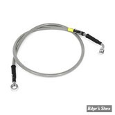 - DURITE DE FREIN AVANT - SPORTSTER 1200V 12/16 - LONGUEUR : +000 - 1 DISQUE - OEM 46688-11 - GOODRIDGE - INOX - HD0121-1FC-CL