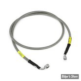 -  DURITE DE FREIN AVANT - DYNA FXDWG 10/14 - LONGUEUR : +000 " - OEM 42740-10 - GOODRIDGE - INOX - HD0105-1FC-CL