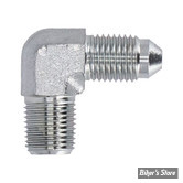 - RACCORD DE CONNECTION : AN3 > 1/8"-27 NPT MALE - 90° - GOODRIDGE - CHROME - AN822-03CH / 822-03CH