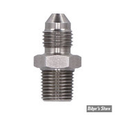 - RACCORD DE CONNECTION : AN3 > 1/8"-27 NPT MALE - 0° - GOODRIDGE - INOX - 816-03C